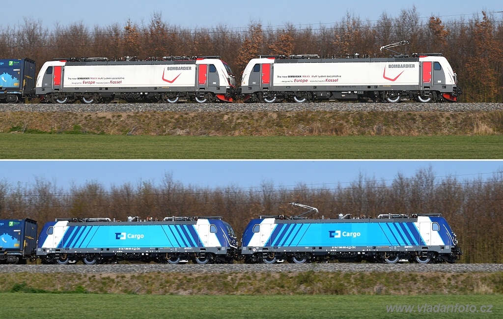 Porovnání obou verzí lokomotiv
