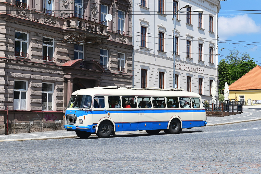Autobus Škoda 706 RTO byl vyroben v roce 1971 (vlastník ČSAP s.r.o. Nymburk)