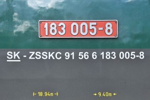 183.005 - označení lokomotivy