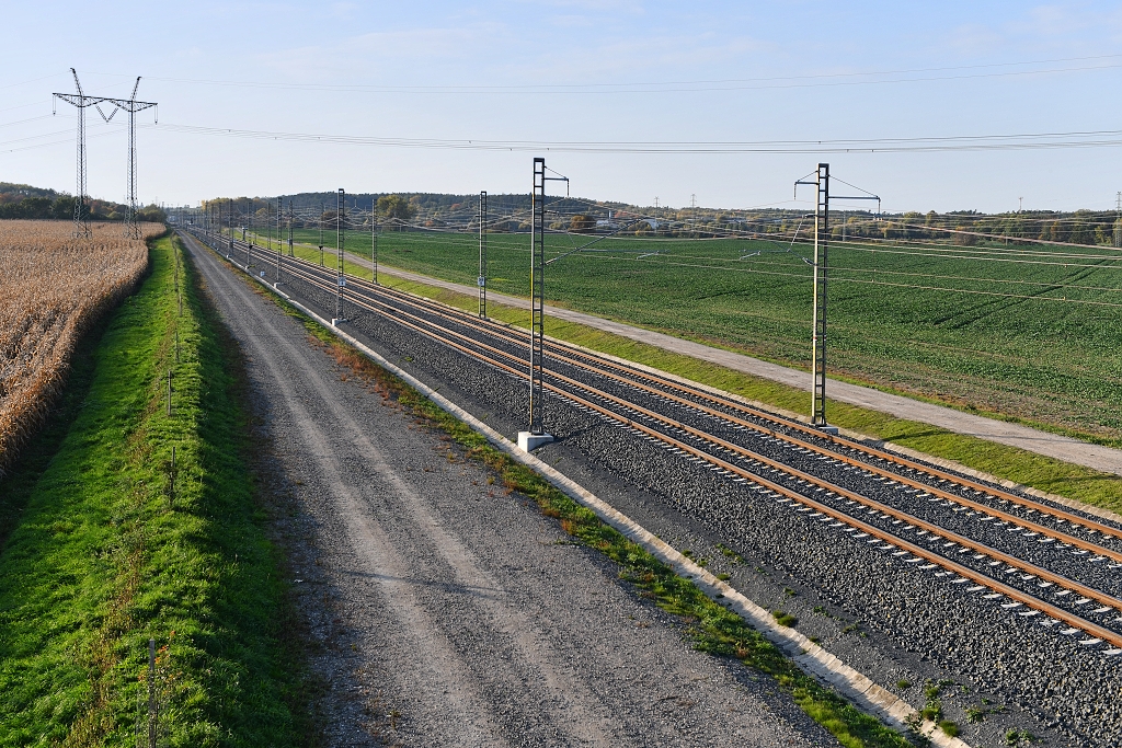 Tatce - Poříčany (12.10. 2022) - pohled směr Poříčany Tatce - Poříčany (12.10. 2022) - pohled směr Poříčany