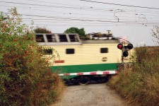 Opočínek - železniční přejezd P4905 (08/1997)