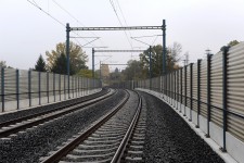 Rokycany (20.10. 2012) - koleje na mostním objektu