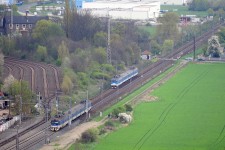 460.076 Olomouc (19.4. 2016) - společně s 460.059, která přijíždí do stanice Olomouc