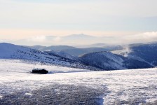 Krkonoe (8.12. 2012) - pohled ze Snky na Jetd