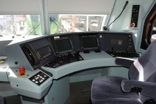 InnoTrans 2012 - Berlín (19.9. 2012) - stanoviště strojvedoucího elektrické lokomotivy firmy Bombardier