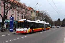 Hradec Králové (4.4. 2011) - návoz trolejbusů na Terminál HD