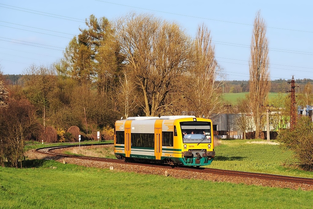 VT 650.74 Rychnov nad Kněžnou (21.4. 2015) - Os 20257 z Rychnova nad Kněžnou do Častolovic